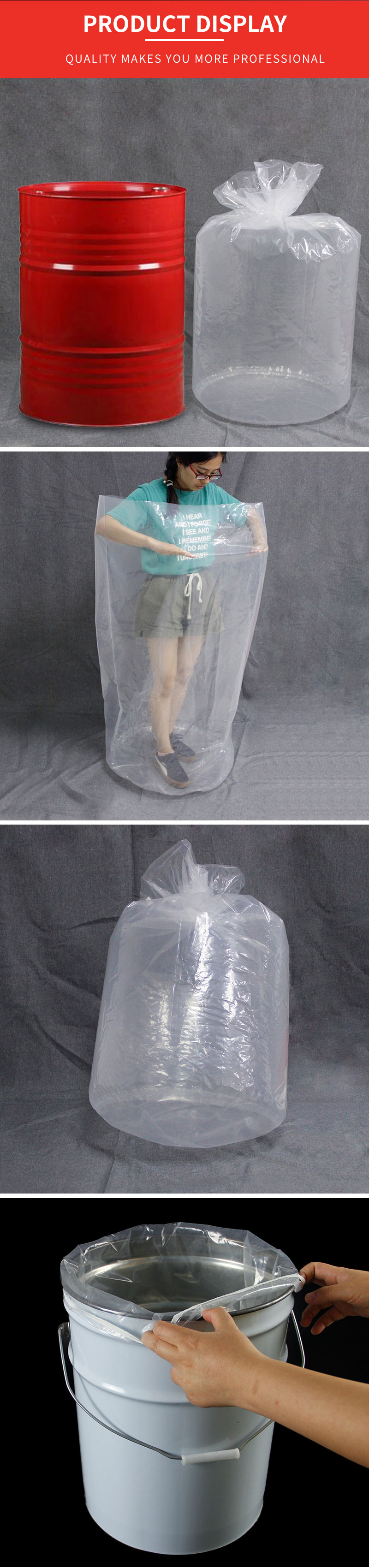 round bottom plastic bags