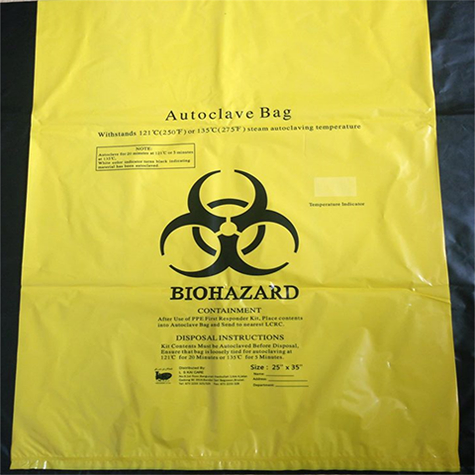 Wholesale High Temperature Biohazard Autoclave Waste Garbage Bag