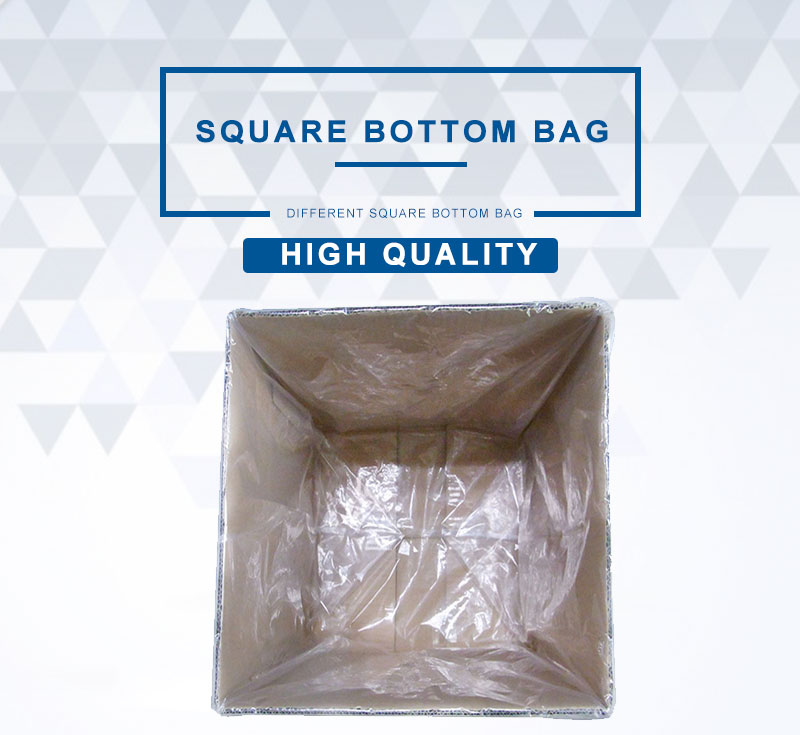 square bottom bag