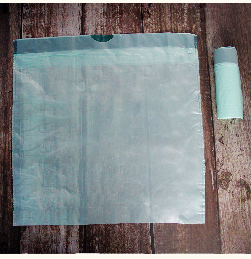 biodegradable garbage bag with drawstring