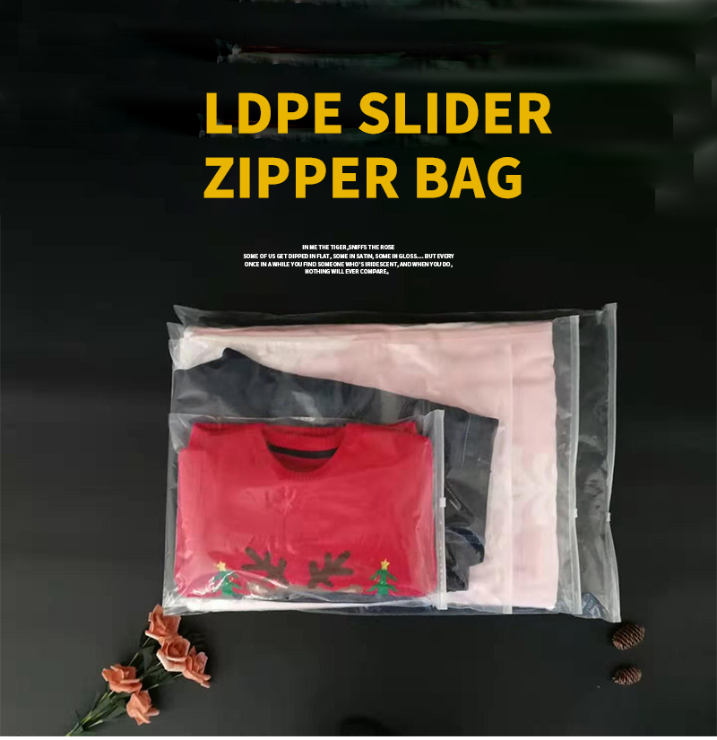 slider zipper storage bag 