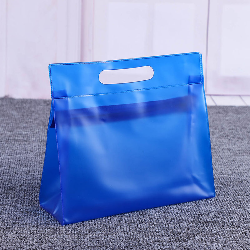 blue zipper bag