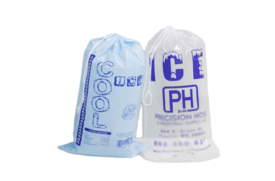 plastic drawstring ice bags