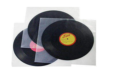plastic record sleeve