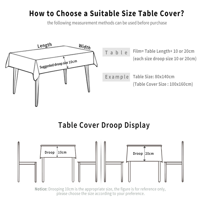 disposable plastic table cover