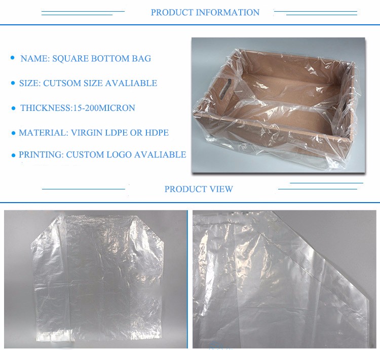 poly gusseted carton liner 