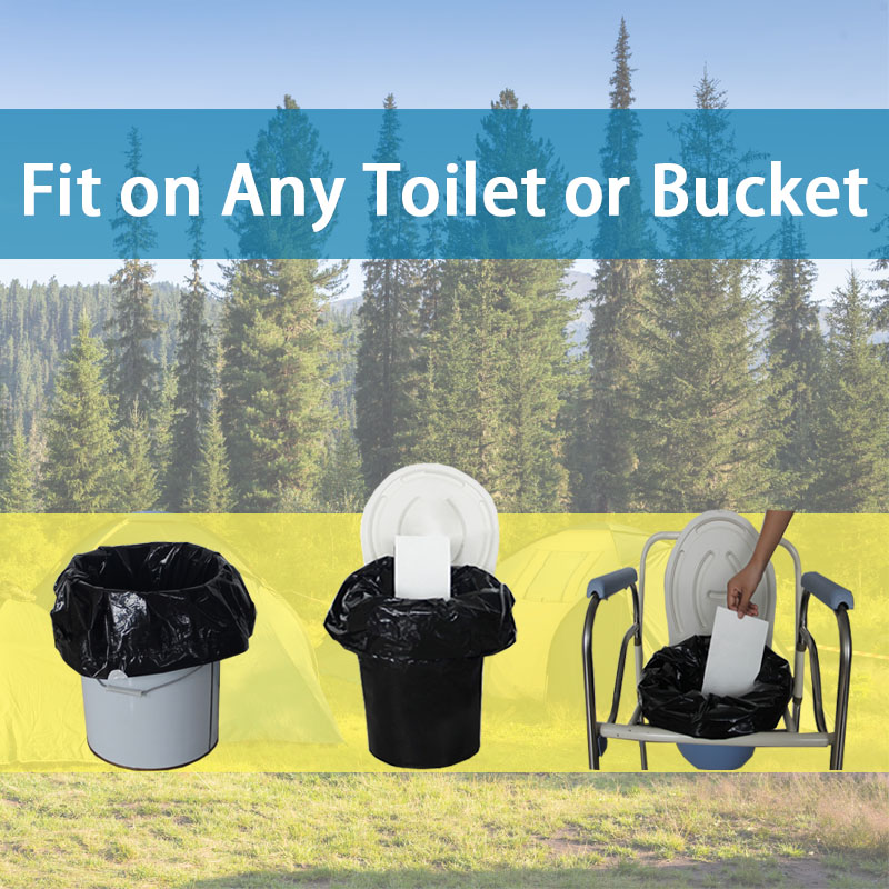 portable toilet bags for 5 gallon bucket