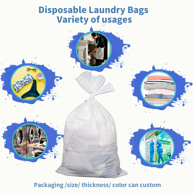 laundry bag with tear tie 