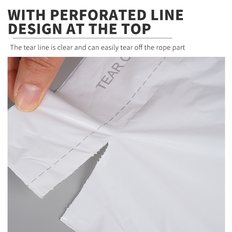 laundry bag with tear tie 