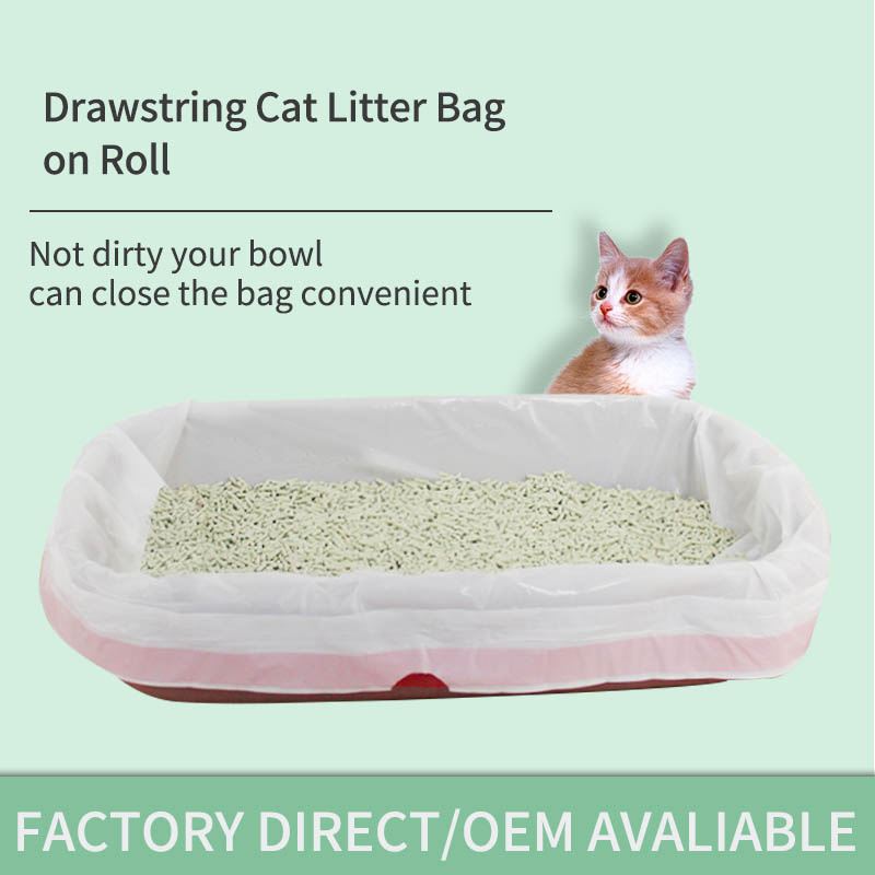Perforated cat litter bag