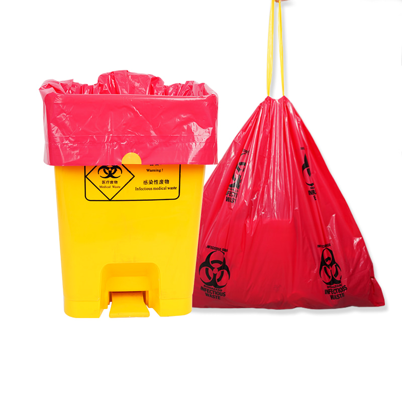 drawstring biohazard bag