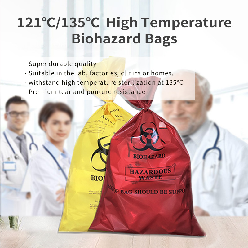 yellow biohazard bags