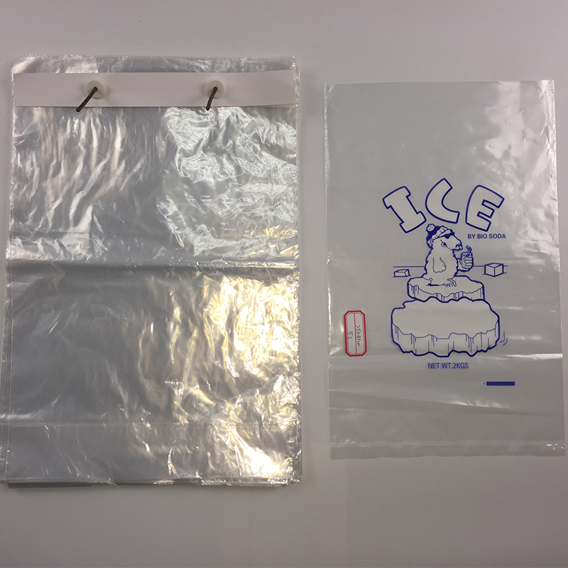 ice bag with drawstring