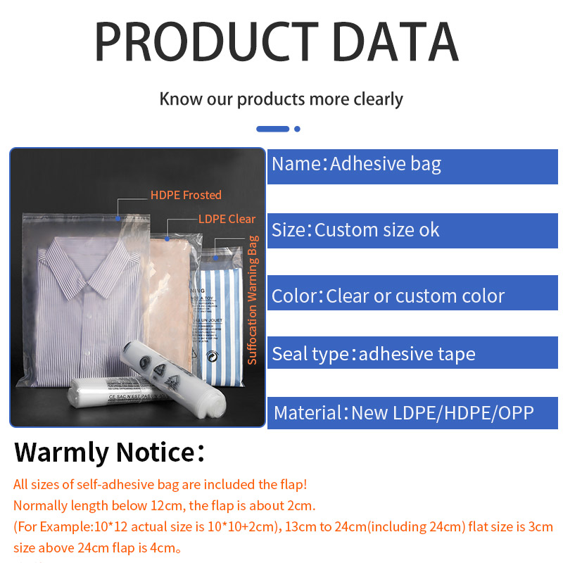 self adhesive plastic bag