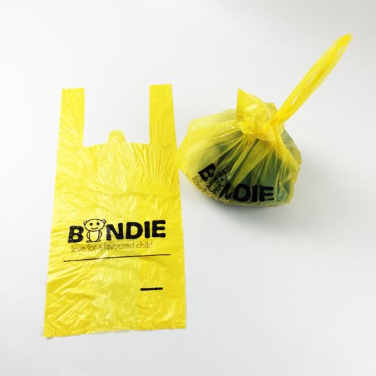 Plastic disposable nappy bag