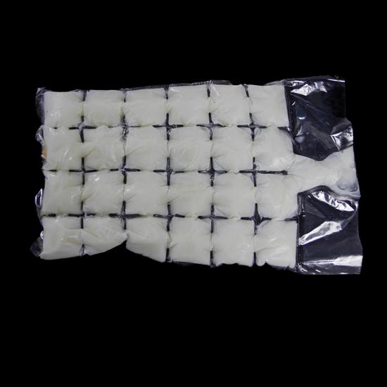 Disposable plastic ice cube bag