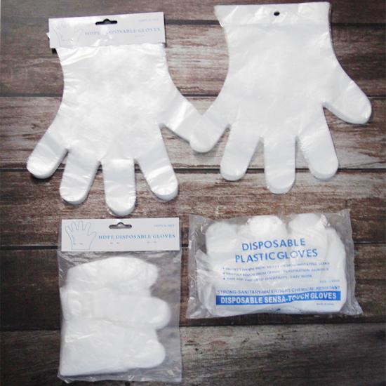  plastic disposable pe glove