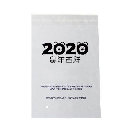 Biodegradable self adhesive bags