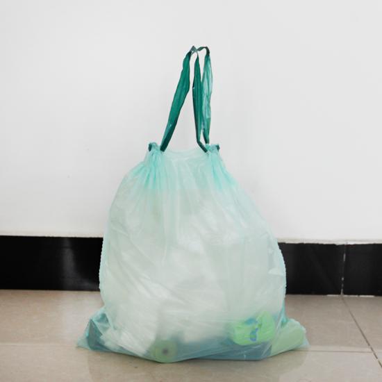 Biodegradable drawstring bag