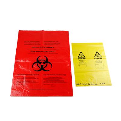 biohazard plastic waste bags