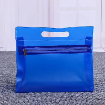 blue zipper bag