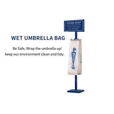 3' Clear Plastic Umbrella Rain Bags Disposable Sleeve Bulk Pack by Eucatus 