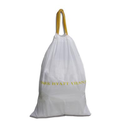 Disposable plastic laundry bag