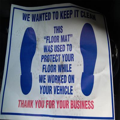 paper car floor mat