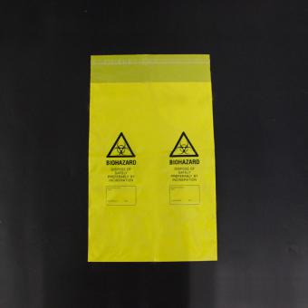 biohazard infectious plastic bag
