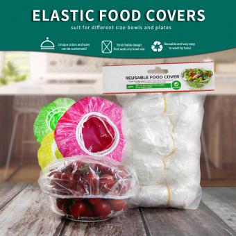 elasticated plastic food covers