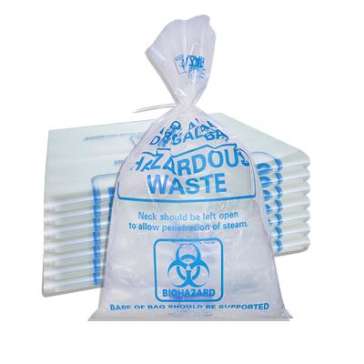 clear biohazard bags